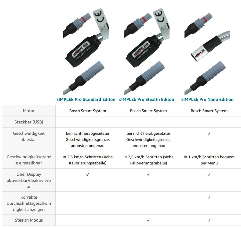 sIMPLEk Pro E-Bike Tuning Modul - Bosch Smart System BES3 – sIMPLEk-Shop